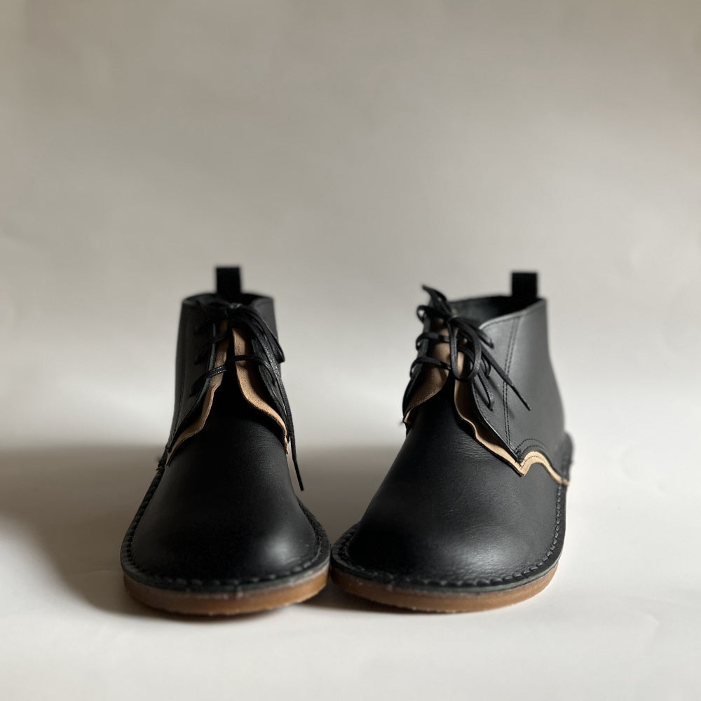 PEEP ZOOM Desert Boots Black – cuccu1
