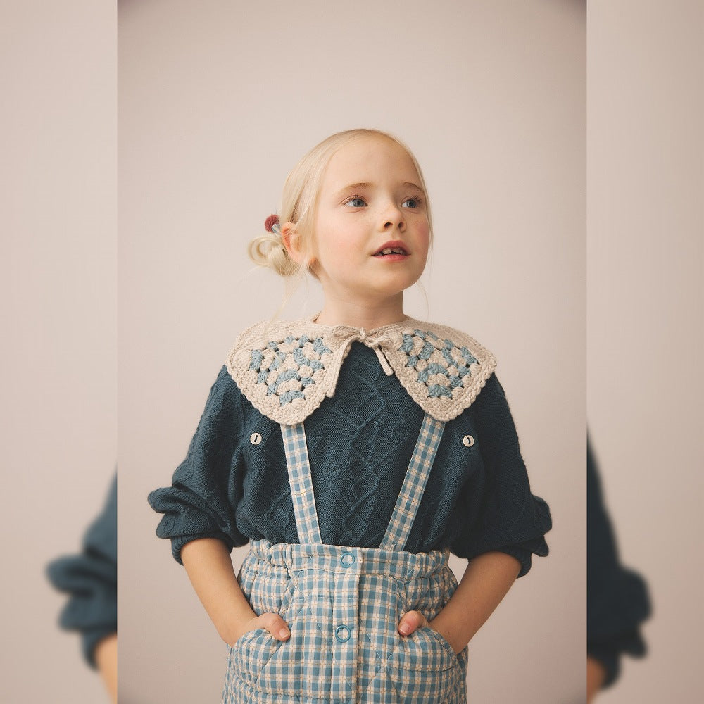 Soor Ploom Harlyn Pinafore - Gingham, Oasis
