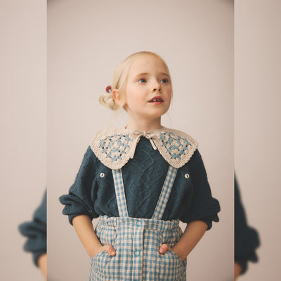 Soor Ploom Harlyn Pinafore - Gingham, Oasis