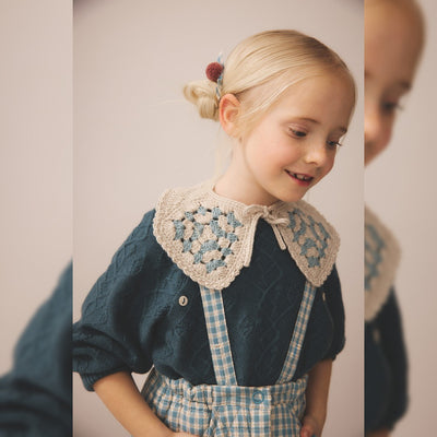 Soor Ploom Harlyn Pinafore - Gingham, Oasis