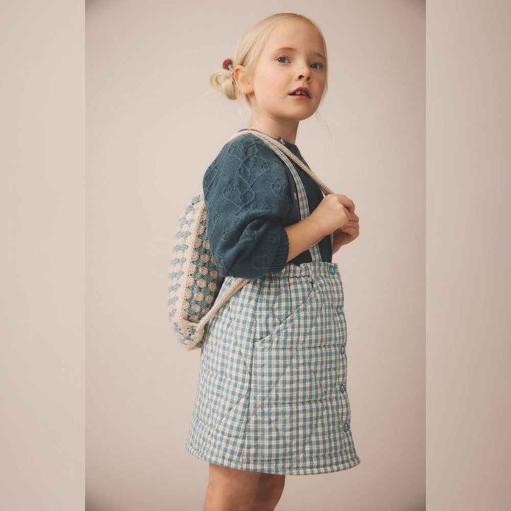 Soor Ploom Harlyn Pinafore - Gingham, Oasis