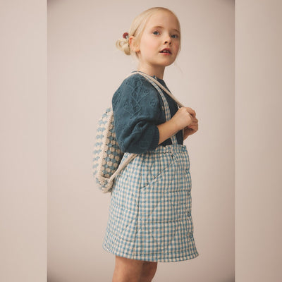 Soor Ploom Harlyn Pinafore - Gingham, Oasis