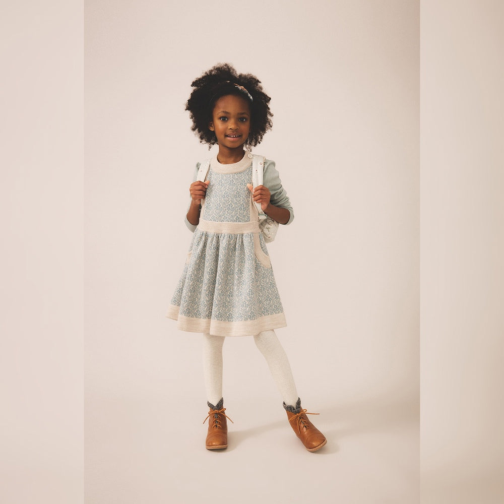 Soor Ploom Herringbone Tights - Linen