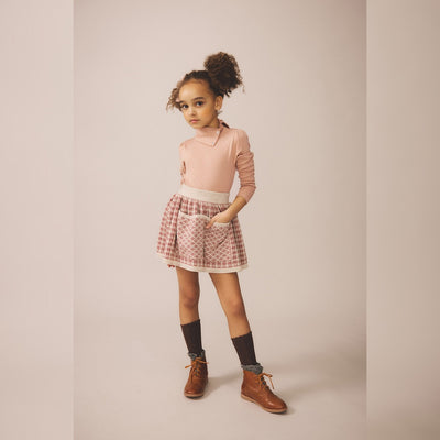 Soor Ploom Long Sleeve Snap Turtleneck - Cherry
