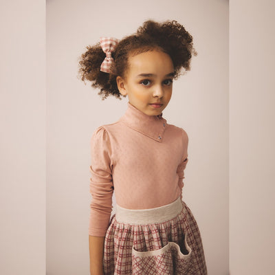 Soor Ploom Long Sleeve Snap Turtleneck - Cherry