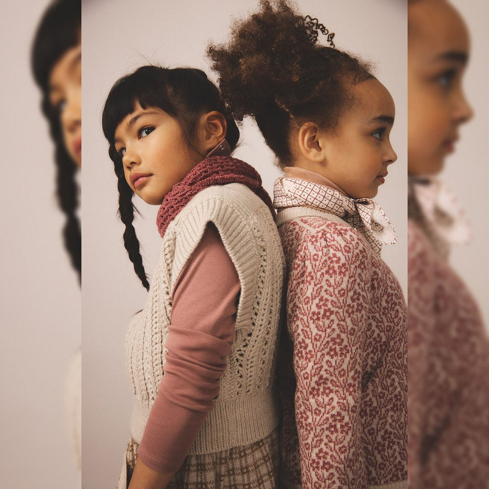 Soor Ploom Long Sleeve Snap Turtleneck - Cherry