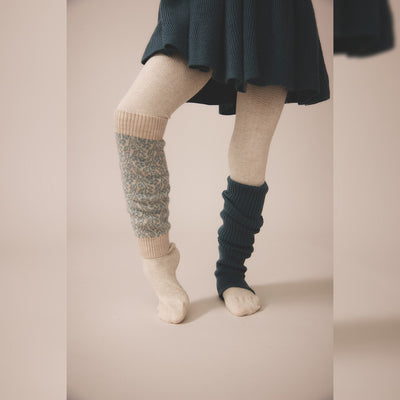 Soor Ploom Herringbone Tights - Linen