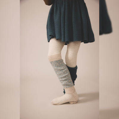 Soor Ploom Herringbone Tights - Linen