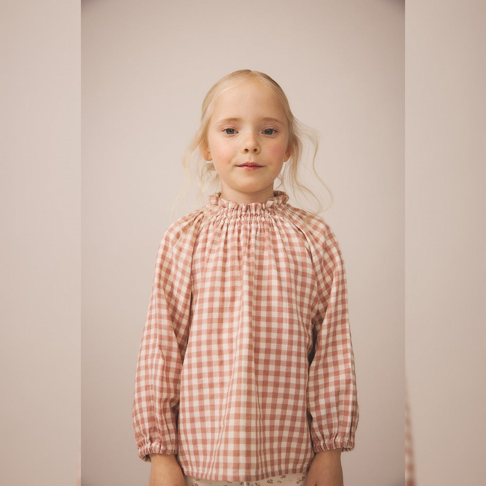 Soor Ploom Imelda Blouse - Gingham, Cherry
