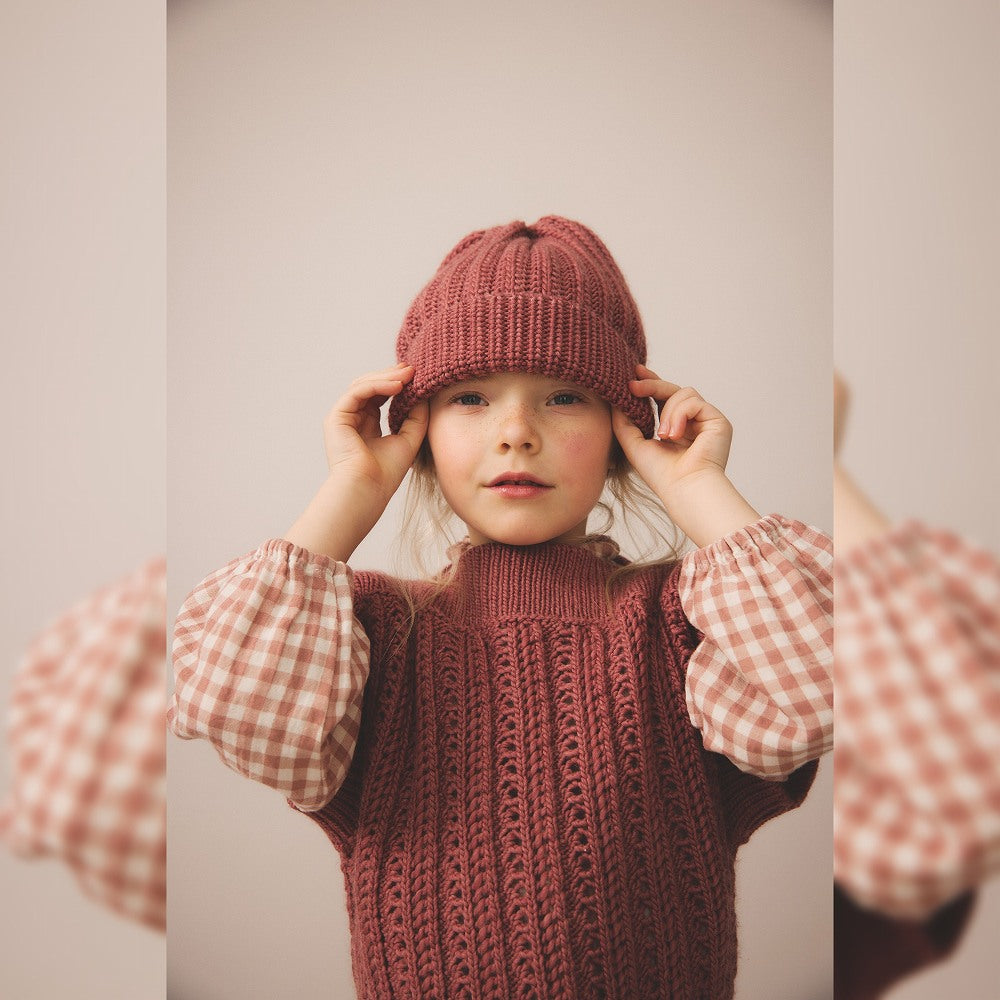 SOOR PLOOM Margot Sweater Vest 2-3y ベスト Soor Ploom Margot Vest - Cherry – cuccu