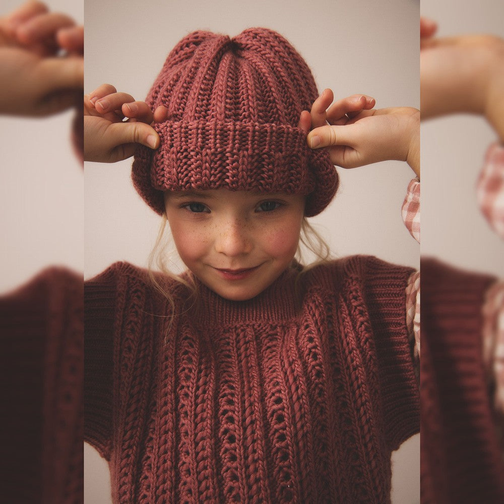 SOOR PLOOM Margot Sweater Vest 2-3y ベスト Soor Ploom Margot Vest - Cherry – cuccu