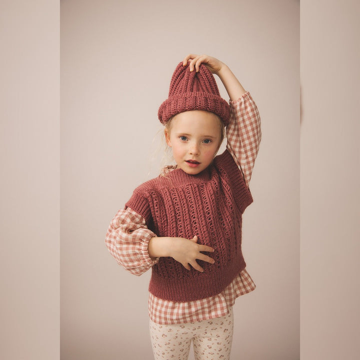 SOOR PLOOM Margot Sweater Vest 2-3y ベスト Soor Ploom Margot Vest - Cherry – cuccu