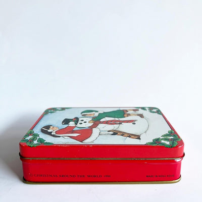 No.011 Vintage 1986 Tin with 4 Snowman Soap