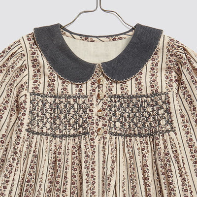 Little Cotton Clothes Elizabeth Smocked Dress in Mallory Floral
