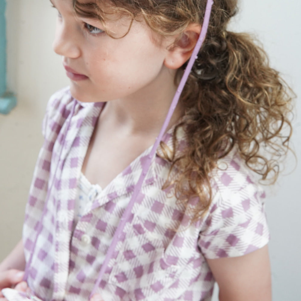 Soor Ploom Loli Blouse - Gingham Print, Zinnia