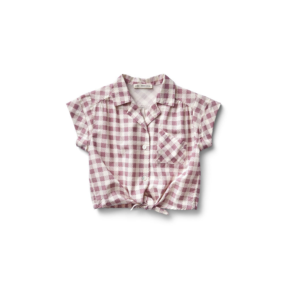 Soor Ploom Loli Blouse - Gingham Print, Zinnia