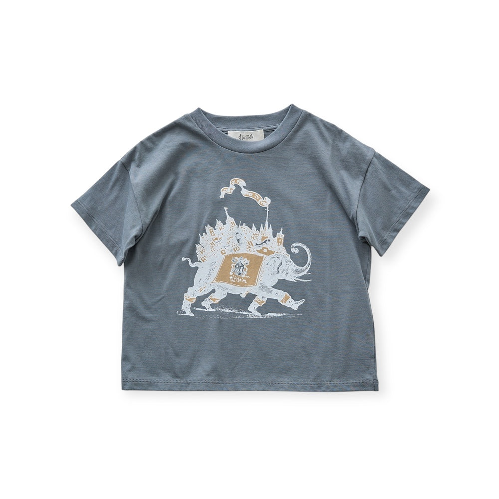 eLfinFolk Elephant Town Tee frost gray