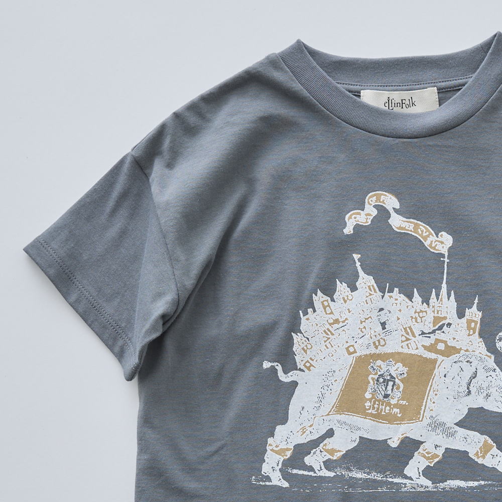 eLfinFolk Elephant Town Tee frost gray