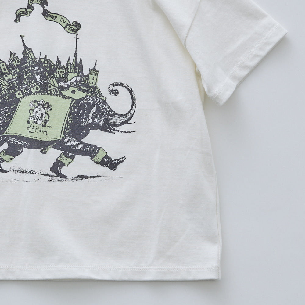 eLfinFolk Elephant Town Tee off white