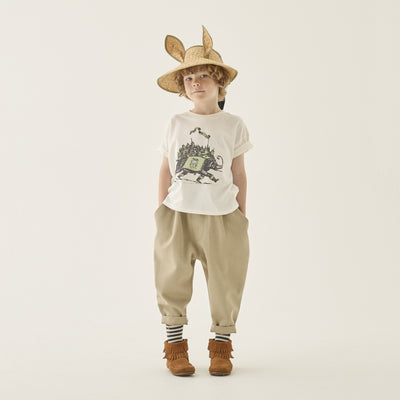 eLfinFolk Elephant Town Tee off white