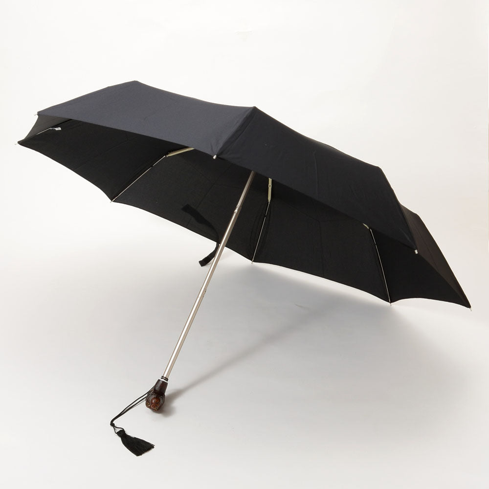 guy de jean Sun and Rain folding umbrella dog noir