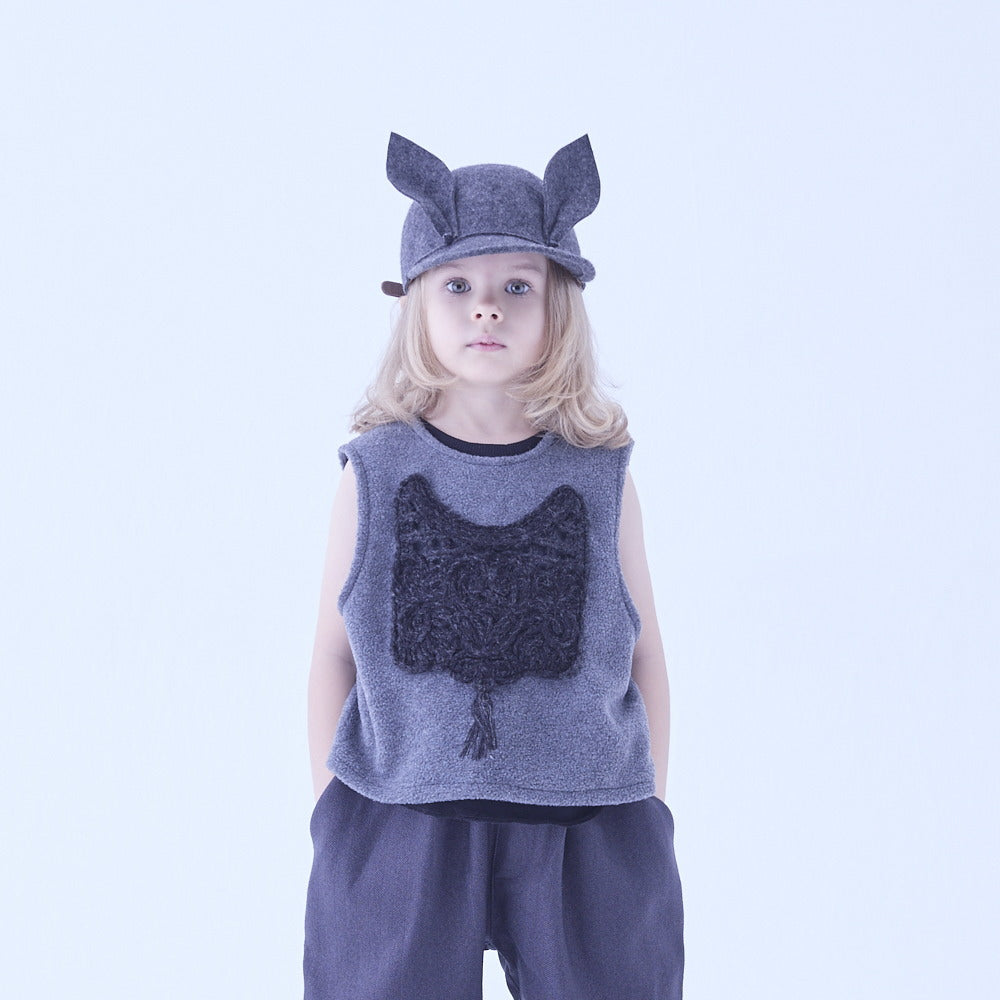 eLfinFolk Bunny Wool Cap gray