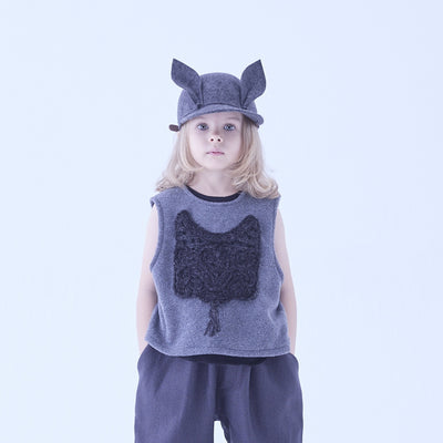 eLfinFolk Bunny Wool Cap gray
