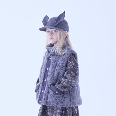 eLfinFolk Bunny Wool Cap gray
