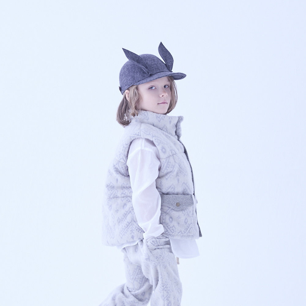 eLfinFolk Bunny Wool Cap gray