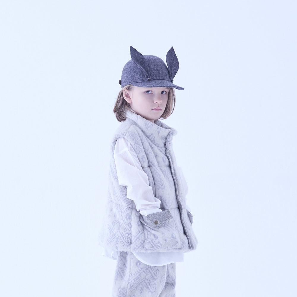 eLfinFolk Bunny Wool Cap gray
