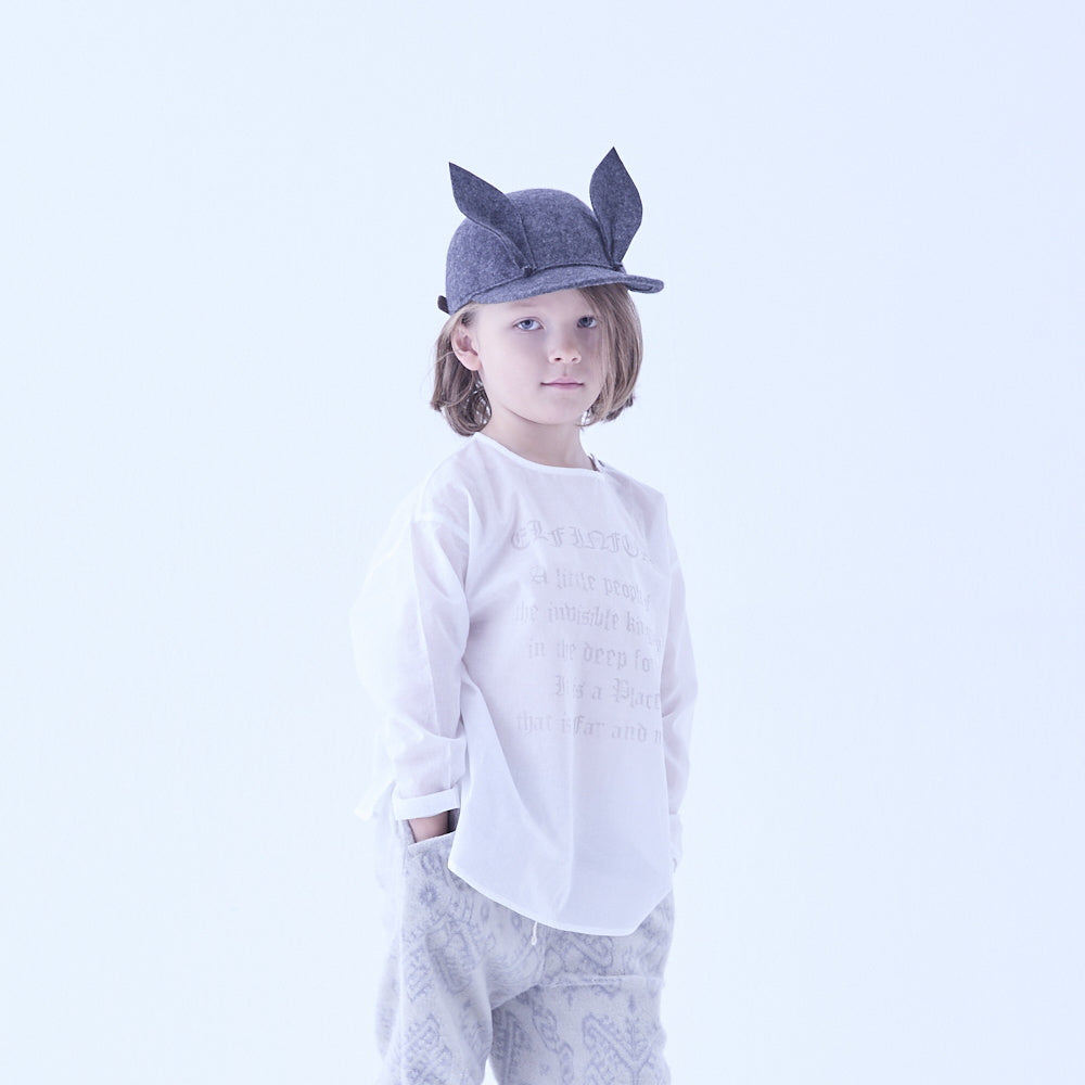 eLfinFolk Bunny Wool Cap gray