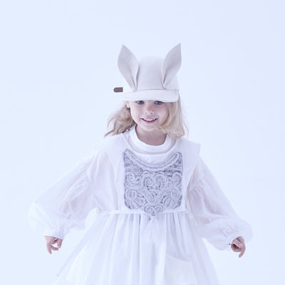 eLfinFolk Bunny Wool Cap ivory