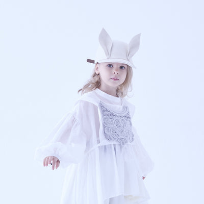 eLfinFolk Bunny Wool Cap ivory