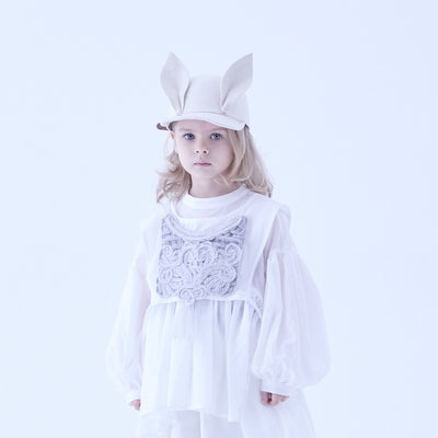 eLfinFolk Bunny Wool Cap ivory