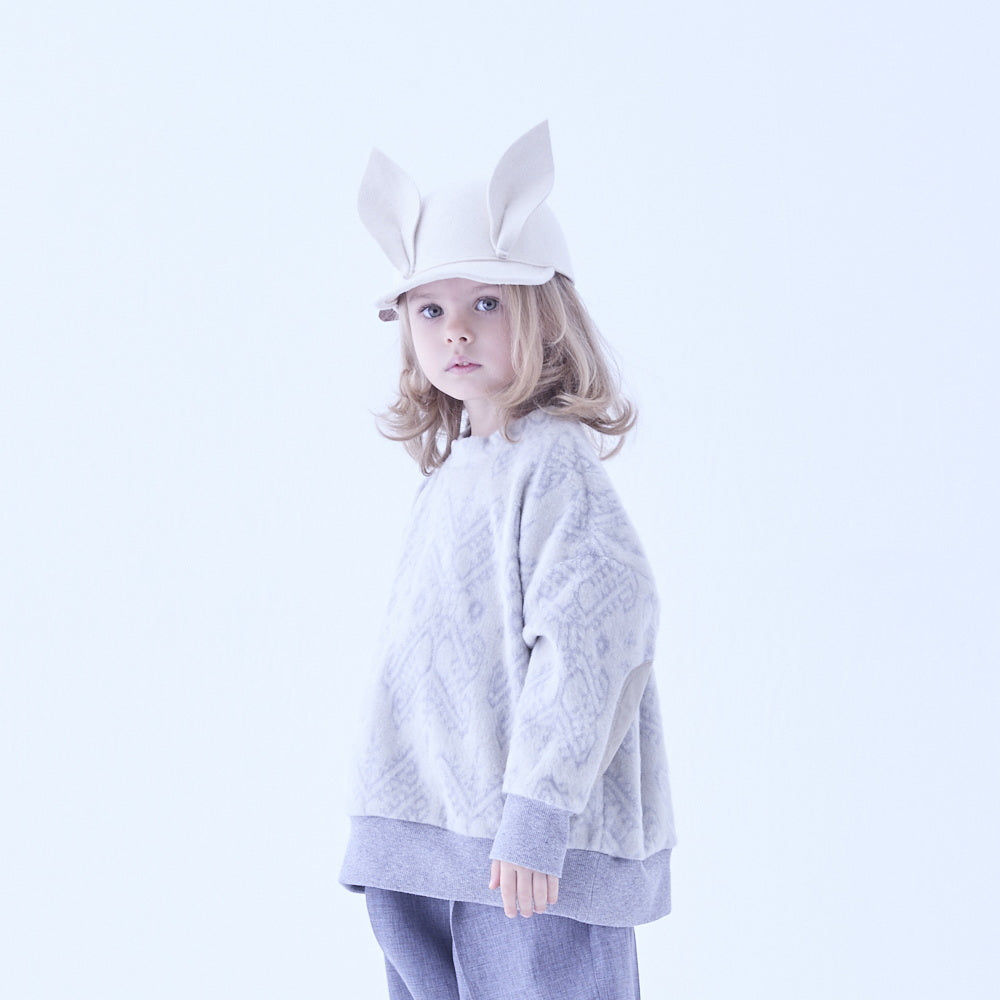 eLfinFolk Bunny Wool Cap ivory