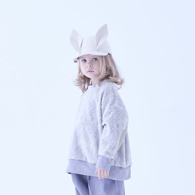 eLfinFolk Bunny Wool Cap ivory