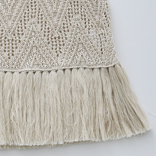 eLfinFolk Lacework Knit Tops ivory