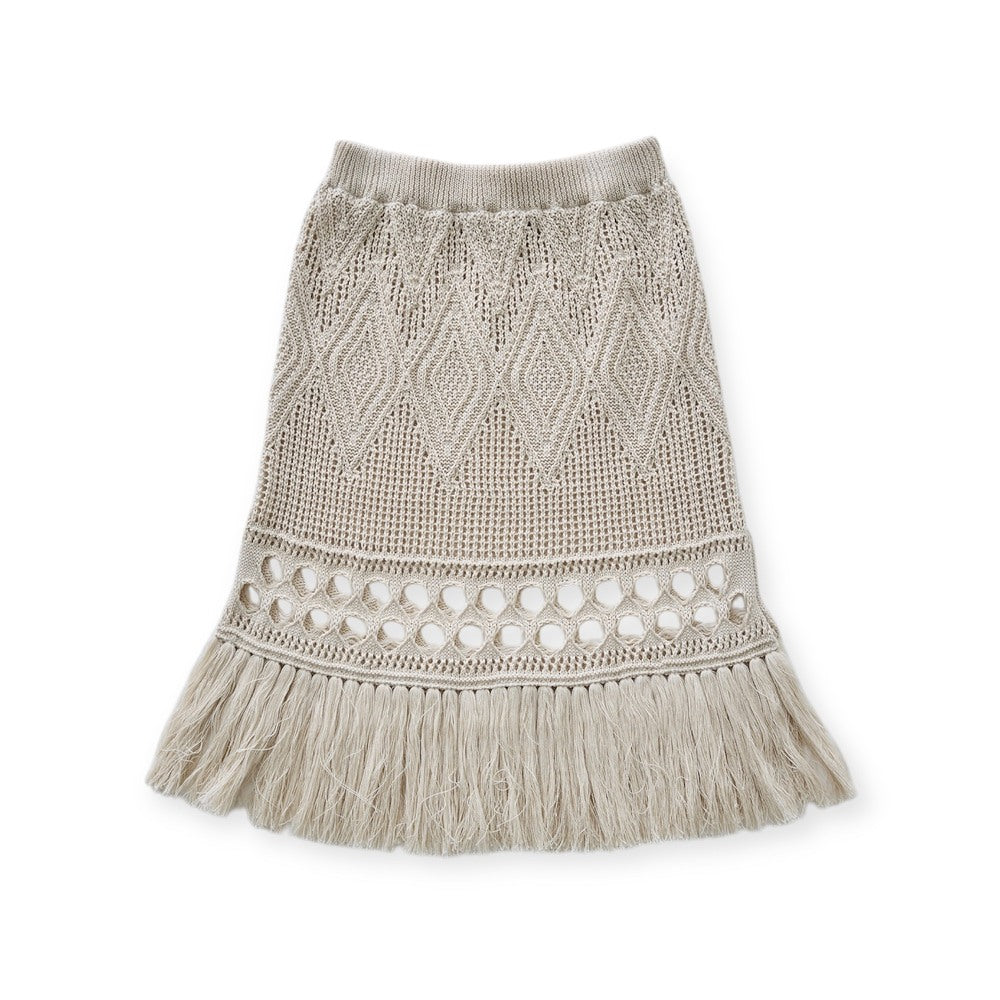 eLfinFolk Lacework Knit Skirt ivory