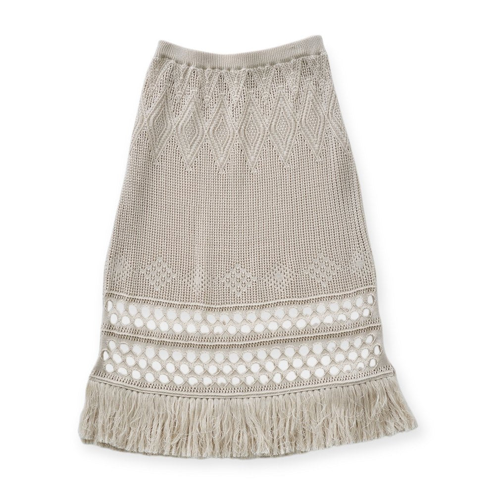 eLfinFolk Lacework Knit Skirt ivory Womens