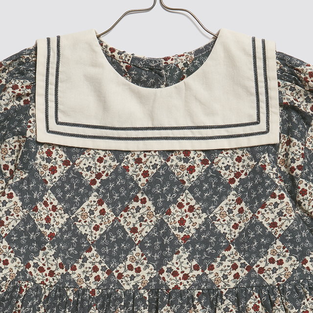 Little Cotton Clothes Eva Sailor Dress Harlequin Floral
