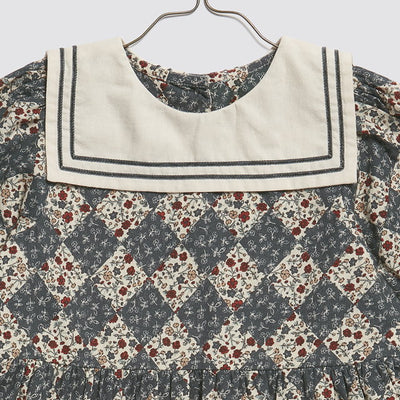 Little Cotton Clothes Eva Sailor Dress Harlequin Floral