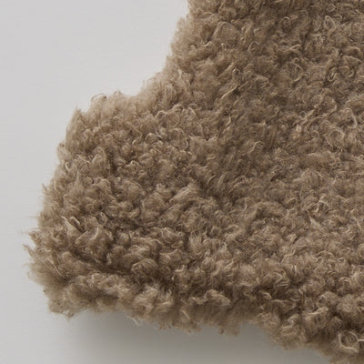 [Pre-order (Sep. Delivery)]eLfinFolk Curly Boa Vest brown