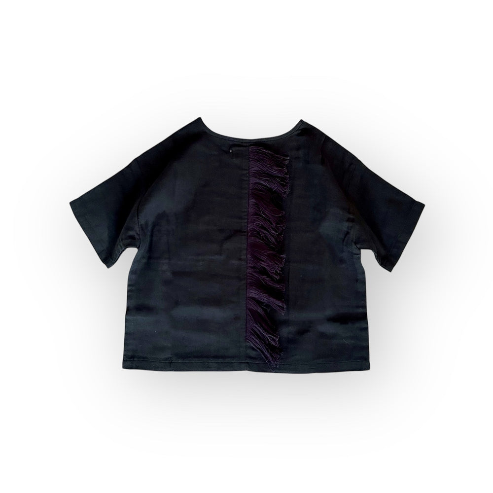 eLfinFolk Double Gauze Tategami Tee black