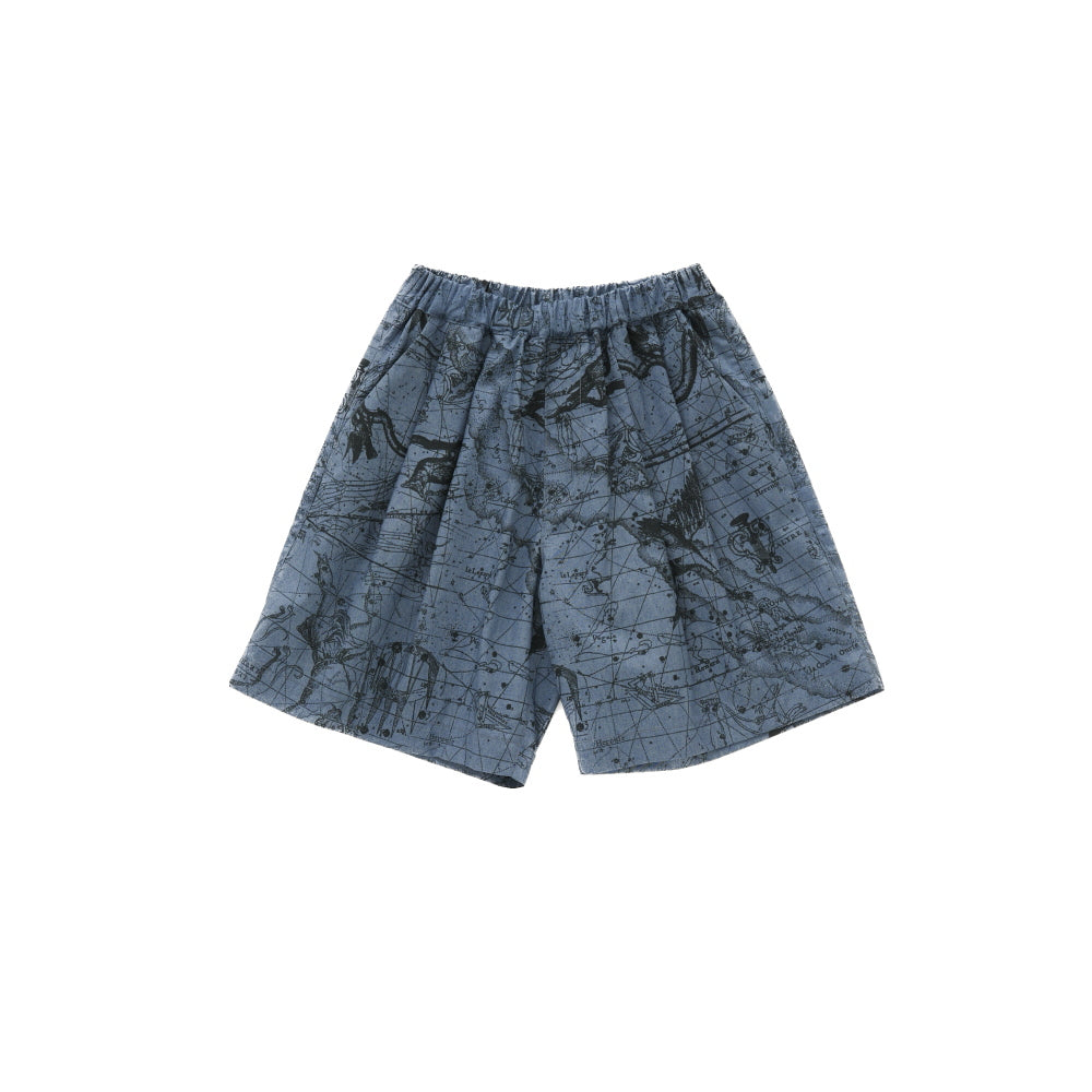 eLfinFolk Noctua Chambray Wide Shorts blue