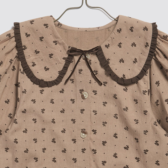 Little Cotton Clothes Helga Blouse in Rosehip Floral