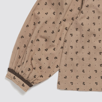 Little Cotton Clothes Helga Blouse in Rosehip Floral