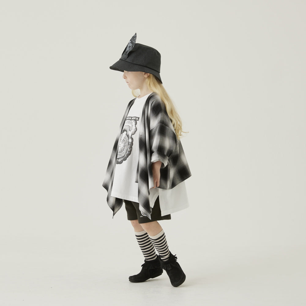 eLfinFolk Ombre check Cardigan black check