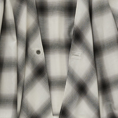 eLfinFolk Ombre check Cardigan white check