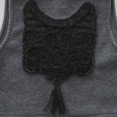 [Pre-order (Sep. Delivery)]eLfinFolk Cord Embroidery Sleeveless Tops gray