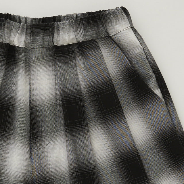 eLfinFolk Ombre check Shorts black check